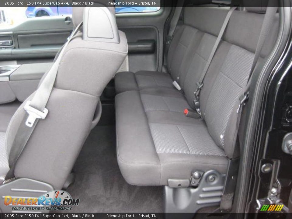 2005 Ford F150 FX4 SuperCab 4x4 Black / Black Photo #16