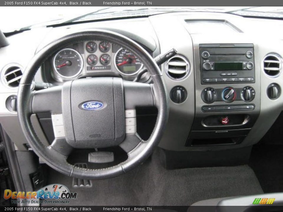 2005 Ford F150 FX4 SuperCab 4x4 Black / Black Photo #19
