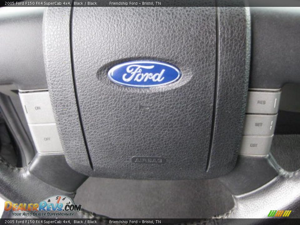 2005 Ford F150 FX4 SuperCab 4x4 Black / Black Photo #22