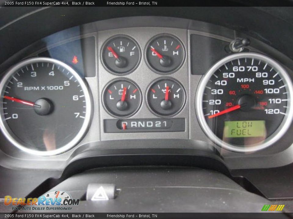 2005 Ford F150 FX4 SuperCab 4x4 Black / Black Photo #24