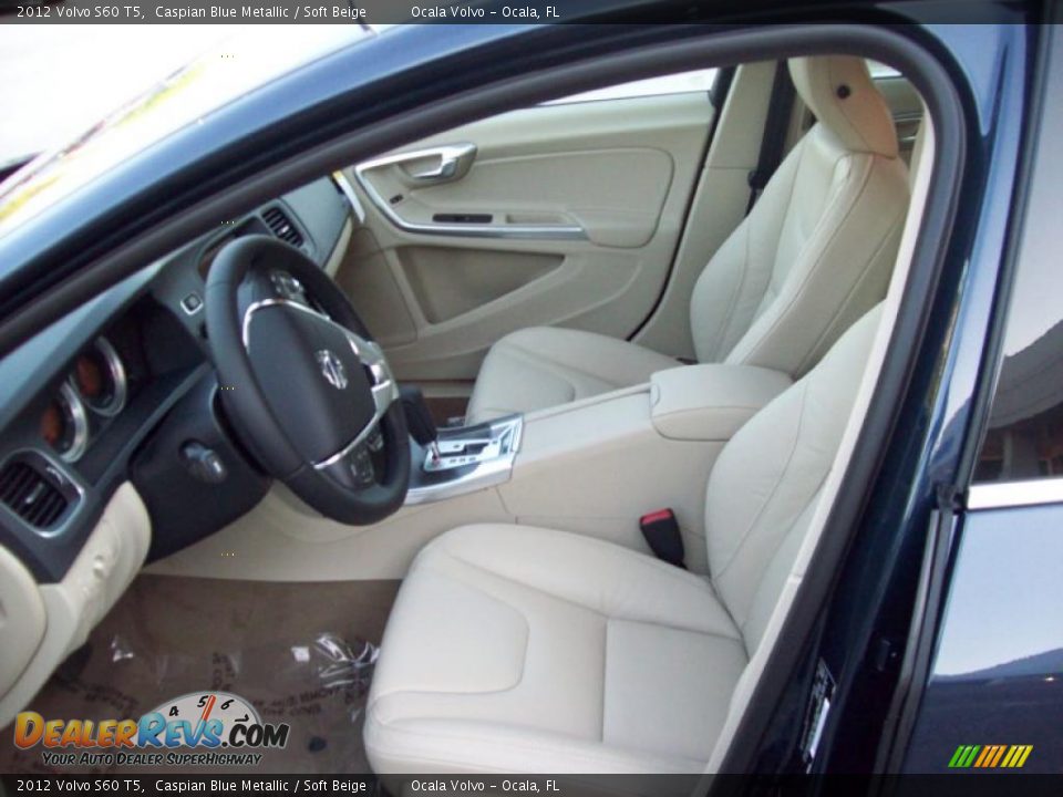 Soft Beige Interior - 2012 Volvo S60 T5 Photo #11