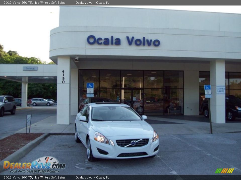 2012 Volvo S60 T5 Ice White / Soft Beige Photo #1