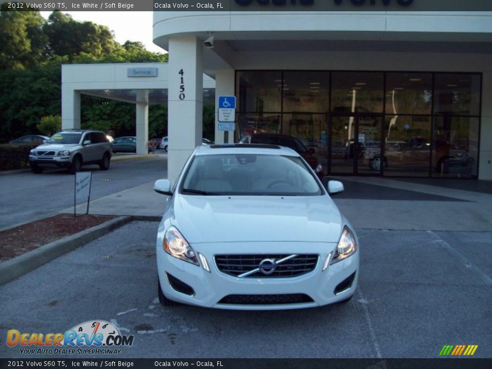 2012 Volvo S60 T5 Ice White / Soft Beige Photo #2