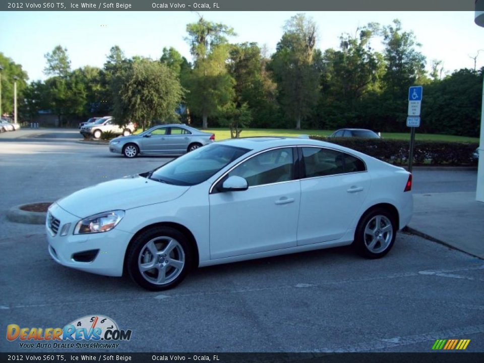2012 Volvo S60 T5 Ice White / Soft Beige Photo #4