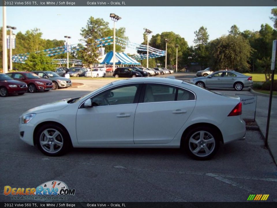 2012 Volvo S60 T5 Ice White / Soft Beige Photo #5