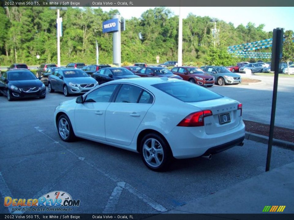2012 Volvo S60 T5 Ice White / Soft Beige Photo #6
