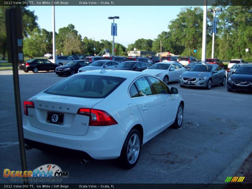 2012 Volvo S60 T5 Ice White / Soft Beige Photo #7