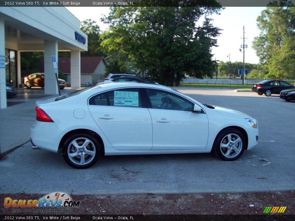 2012 Volvo S60 T5 Ice White / Soft Beige Photo #8