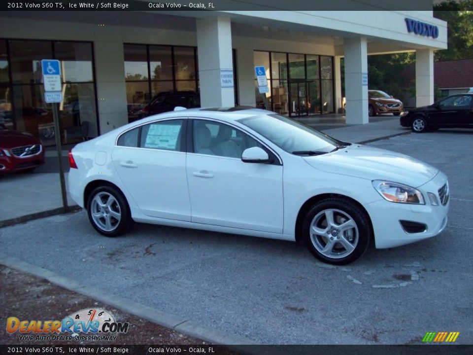 2012 Volvo S60 T5 Ice White / Soft Beige Photo #9
