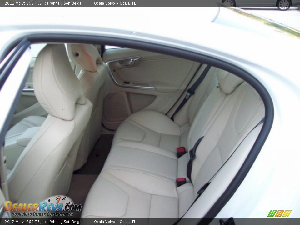 2012 Volvo S60 T5 Ice White / Soft Beige Photo #11
