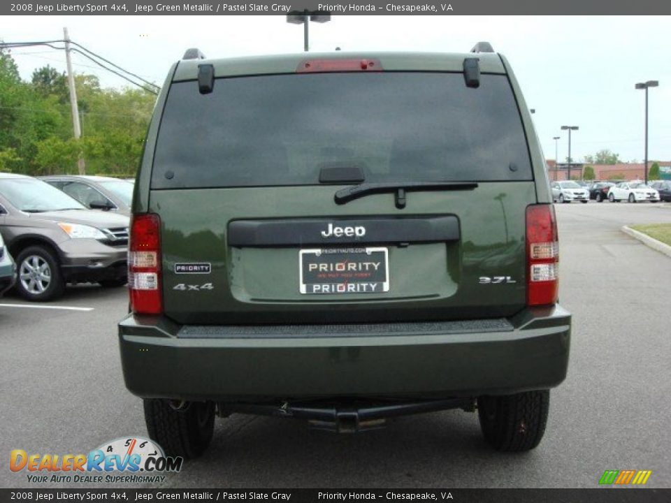 2008 Jeep Liberty Sport 4x4 Jeep Green Metallic / Pastel Slate Gray Photo #5