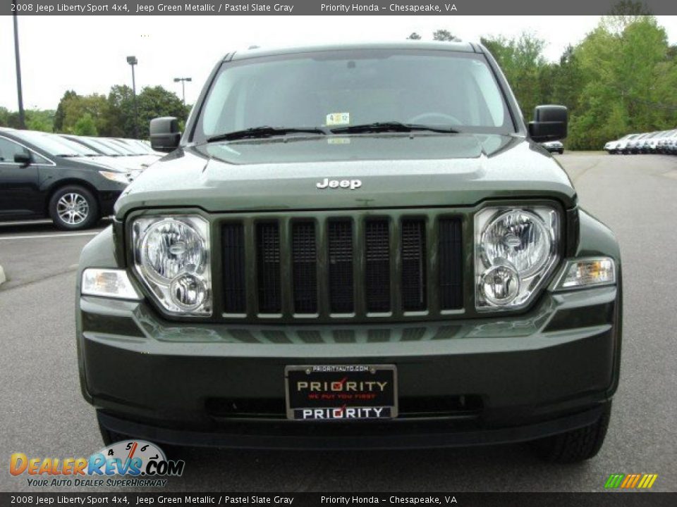 2008 Jeep Liberty Sport 4x4 Jeep Green Metallic / Pastel Slate Gray Photo #9