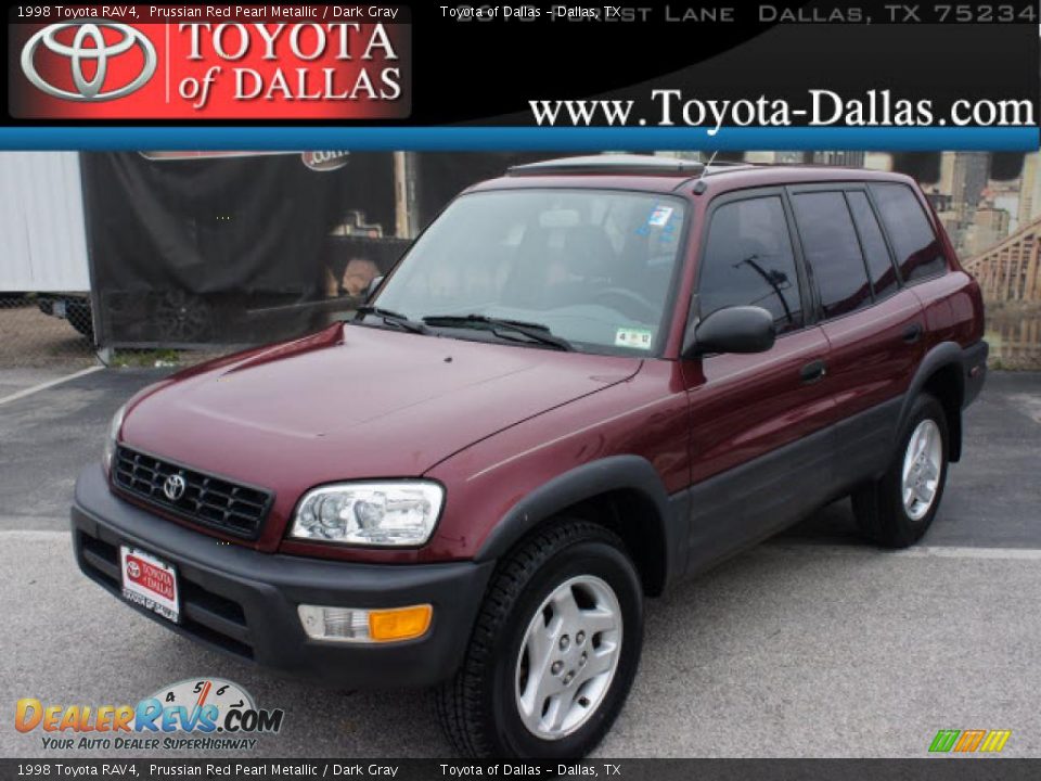 1998 Toyota RAV4 Prussian Red Pearl Metallic / Dark Gray Photo #1