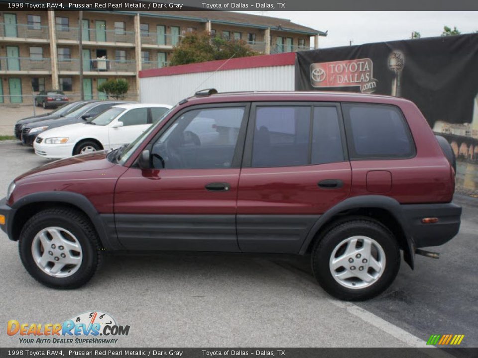 1998 Toyota RAV4 Prussian Red Pearl Metallic / Dark Gray Photo #2