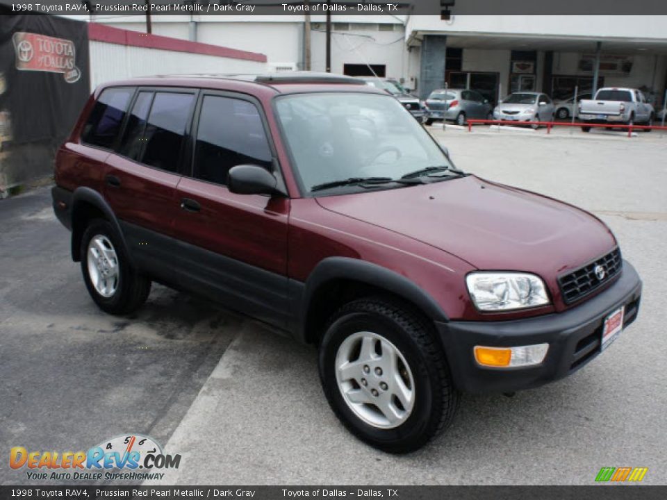 1998 Toyota RAV4 Prussian Red Pearl Metallic / Dark Gray Photo #6