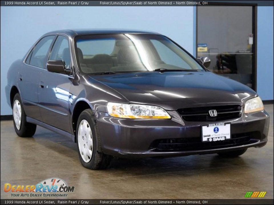1999 Honda Accord LX Sedan Raisin Pearl / Gray Photo #1