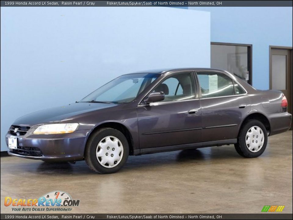 1999 Honda Accord LX Sedan Raisin Pearl / Gray Photo #5