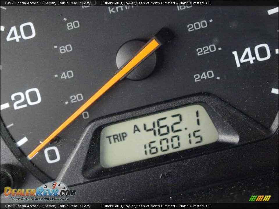 1999 Honda Accord LX Sedan Raisin Pearl / Gray Photo #28