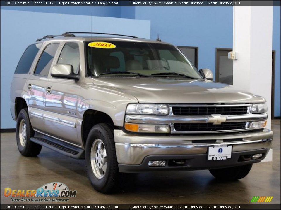 2003 Chevrolet Tahoe LT 4x4 Light Pewter Metallic / Tan/Neutral Photo #1