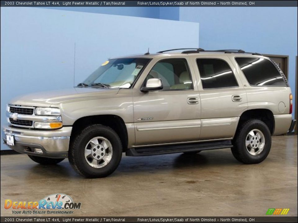 2003 Chevrolet Tahoe LT 4x4 Light Pewter Metallic / Tan/Neutral Photo #6