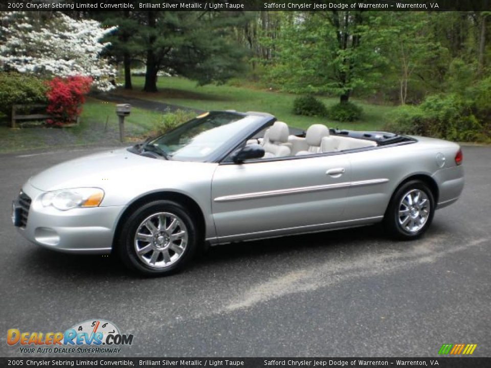 Brilliant Silver Metallic 2005 Chrysler Sebring Limited Convertible Photo #2