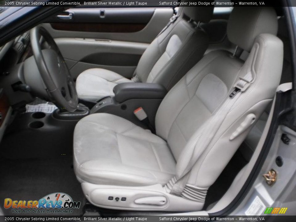Light Taupe Interior - 2005 Chrysler Sebring Limited Convertible Photo #10