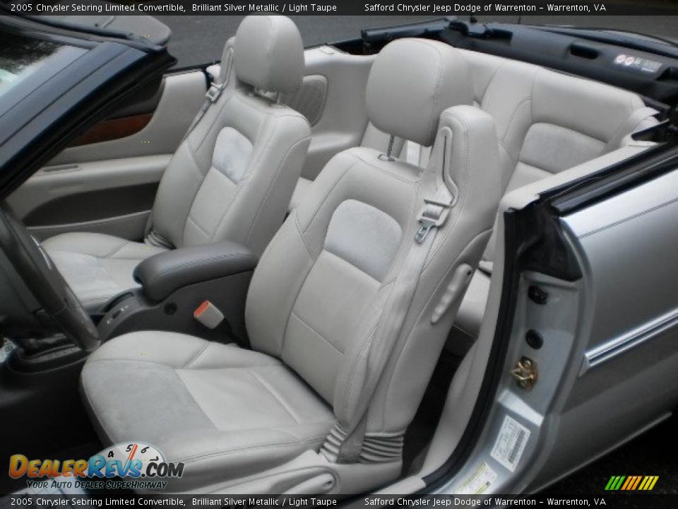 Light Taupe Interior - 2005 Chrysler Sebring Limited Convertible Photo #18