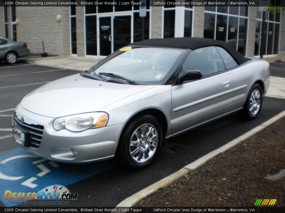 2005 Chrysler Sebring Limited Convertible Brilliant Silver Metallic / Light Taupe Photo #23
