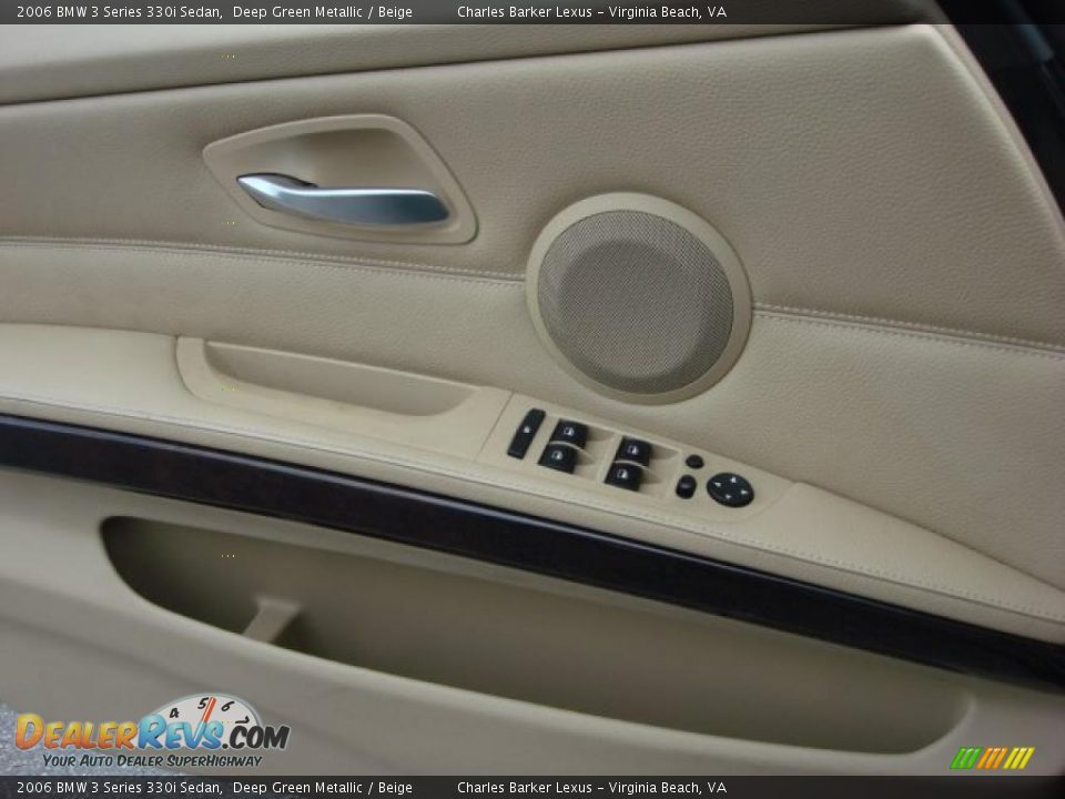 2006 BMW 3 Series 330i Sedan Deep Green Metallic / Beige Photo #15