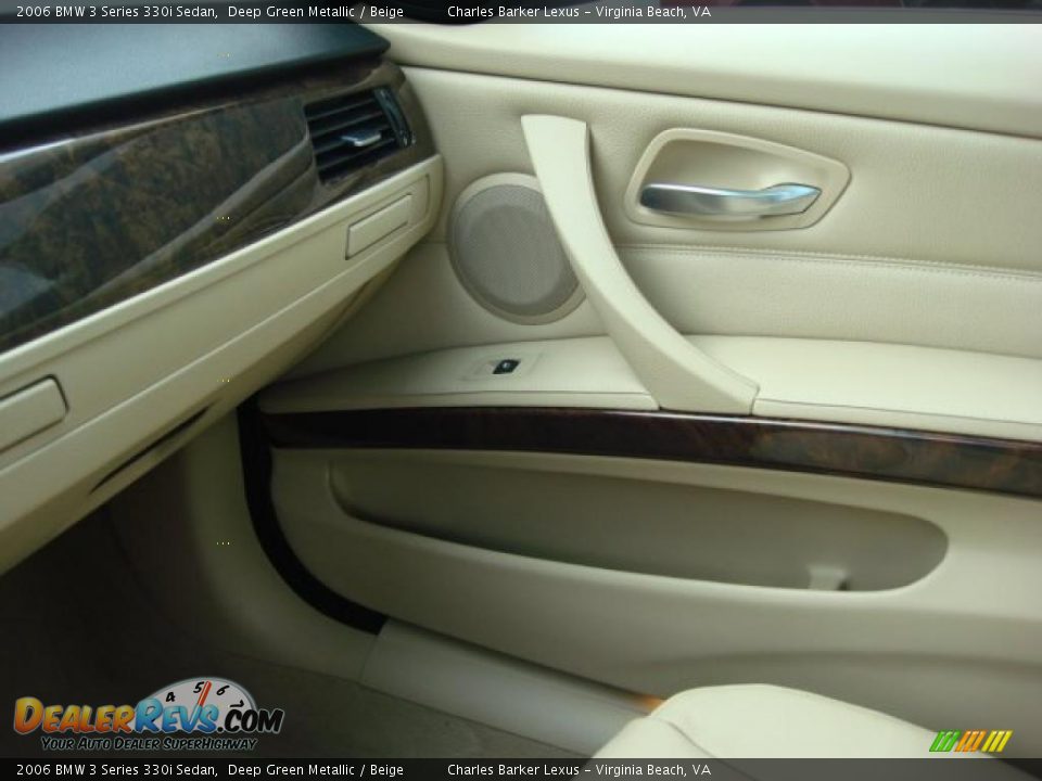 2006 BMW 3 Series 330i Sedan Deep Green Metallic / Beige Photo #20
