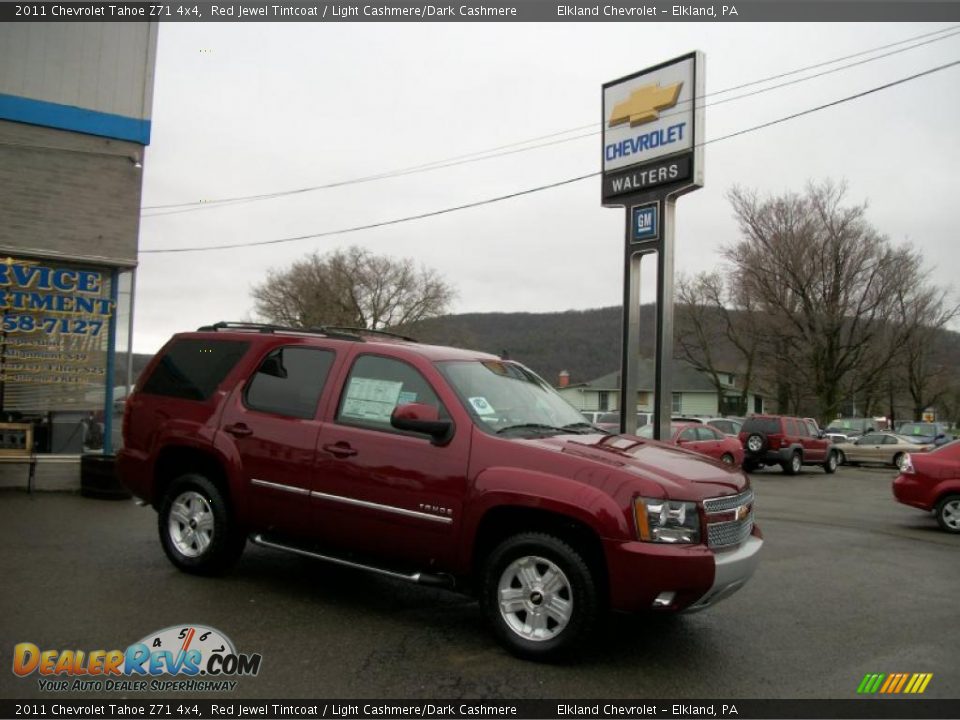2011 Chevrolet Tahoe Z71 4x4 Red Jewel Tintcoat / Light Cashmere/Dark Cashmere Photo #1