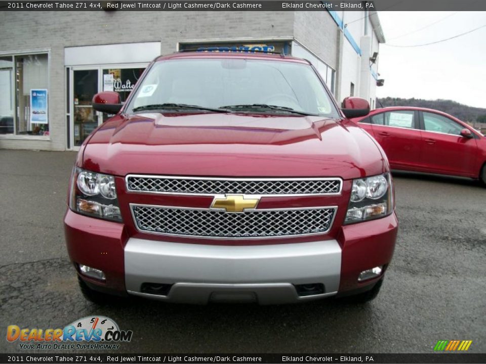 2011 Chevrolet Tahoe Z71 4x4 Red Jewel Tintcoat / Light Cashmere/Dark Cashmere Photo #3