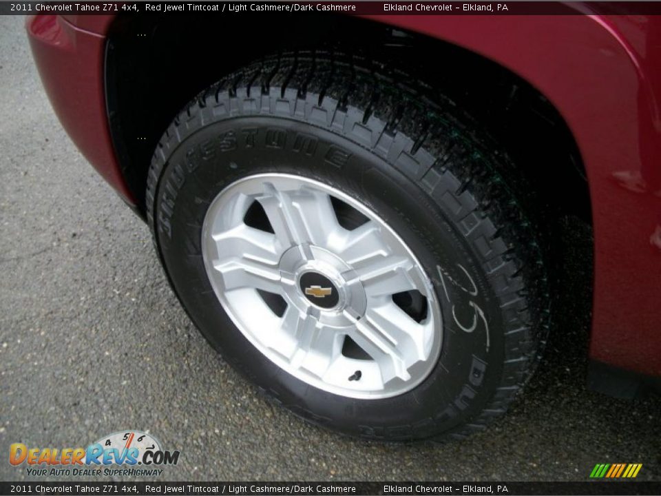 2011 Chevrolet Tahoe Z71 4x4 Red Jewel Tintcoat / Light Cashmere/Dark Cashmere Photo #5