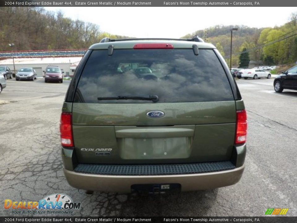 2004 Ford Explorer Eddie Bauer 4x4 Estate Green Metallic / Medium Parchment Photo #3