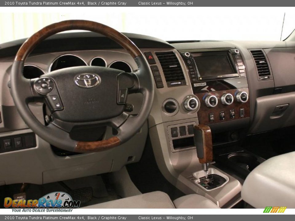 Graphite Gray Interior 2010 Toyota Tundra Platinum Crewmax