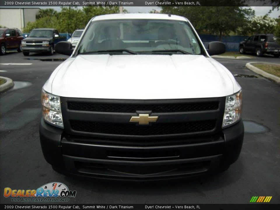 2009 Chevrolet Silverado 1500 Regular Cab Summit White / Dark Titanium Photo #2