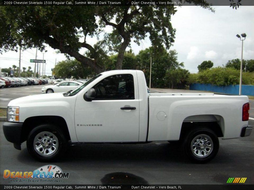 Summit White 2009 Chevrolet Silverado 1500 Regular Cab Photo #3