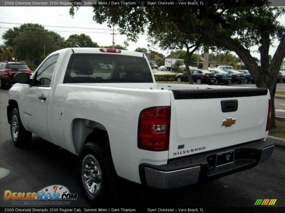 2009 Chevrolet Silverado 1500 Regular Cab Summit White / Dark Titanium Photo #4