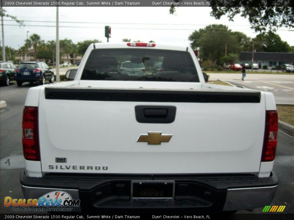 2009 Chevrolet Silverado 1500 Regular Cab Summit White / Dark Titanium Photo #5