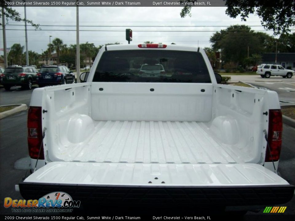 2009 Chevrolet Silverado 1500 Regular Cab Summit White / Dark Titanium Photo #6