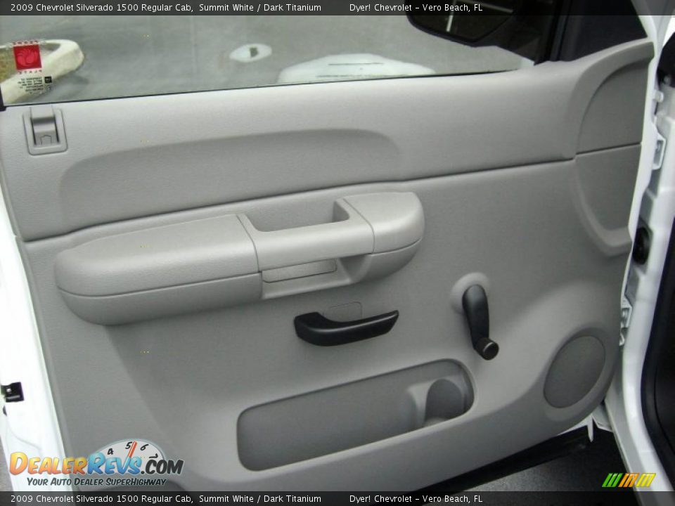 2009 Chevrolet Silverado 1500 Regular Cab Summit White / Dark Titanium Photo #8