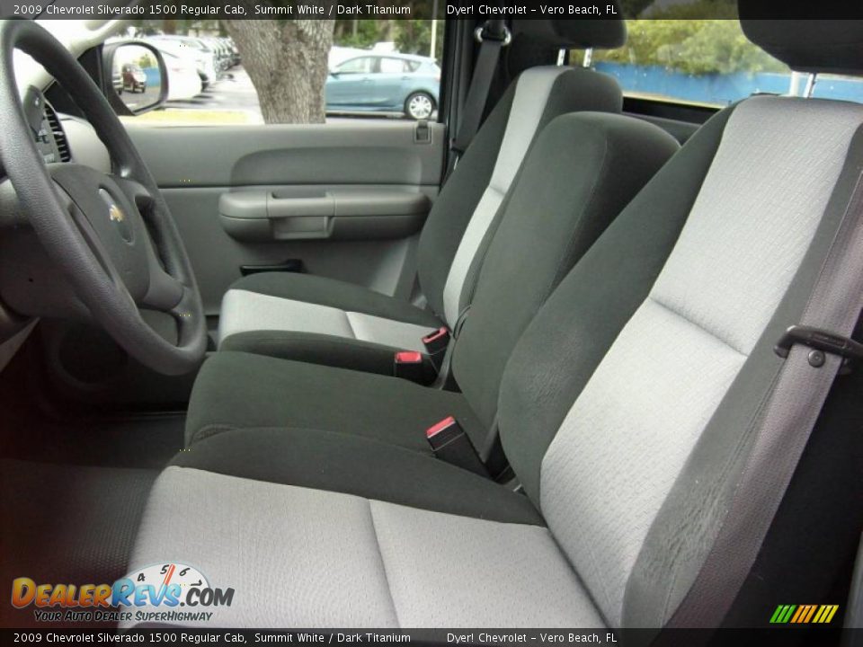 Dark Titanium Interior - 2009 Chevrolet Silverado 1500 Regular Cab Photo #10