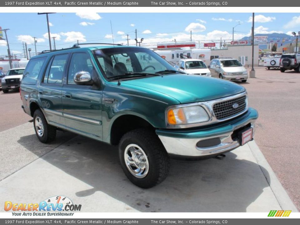 1997 Ford Expedition XLT 4x4 Pacific Green Metallic / Medium Graphite Photo #2