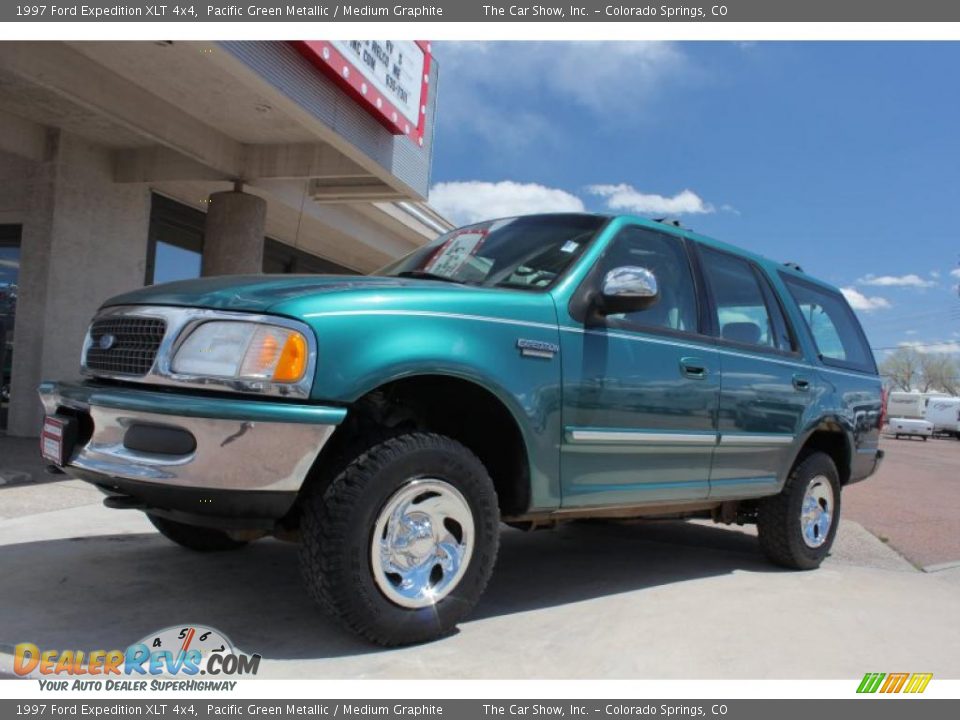 1997 Ford Expedition XLT 4x4 Pacific Green Metallic / Medium Graphite Photo #14