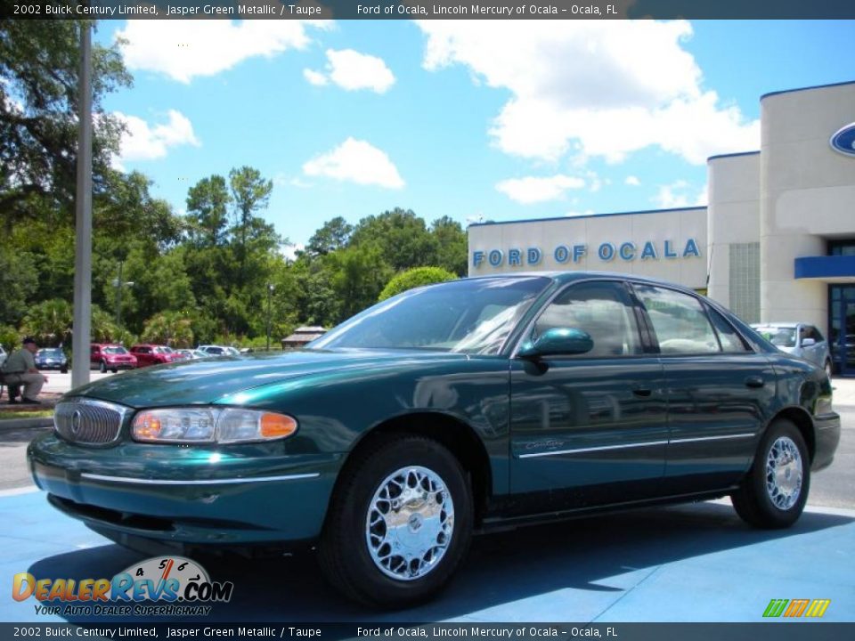 2002 Buick Century Limited Jasper Green Metallic / Taupe Photo #1