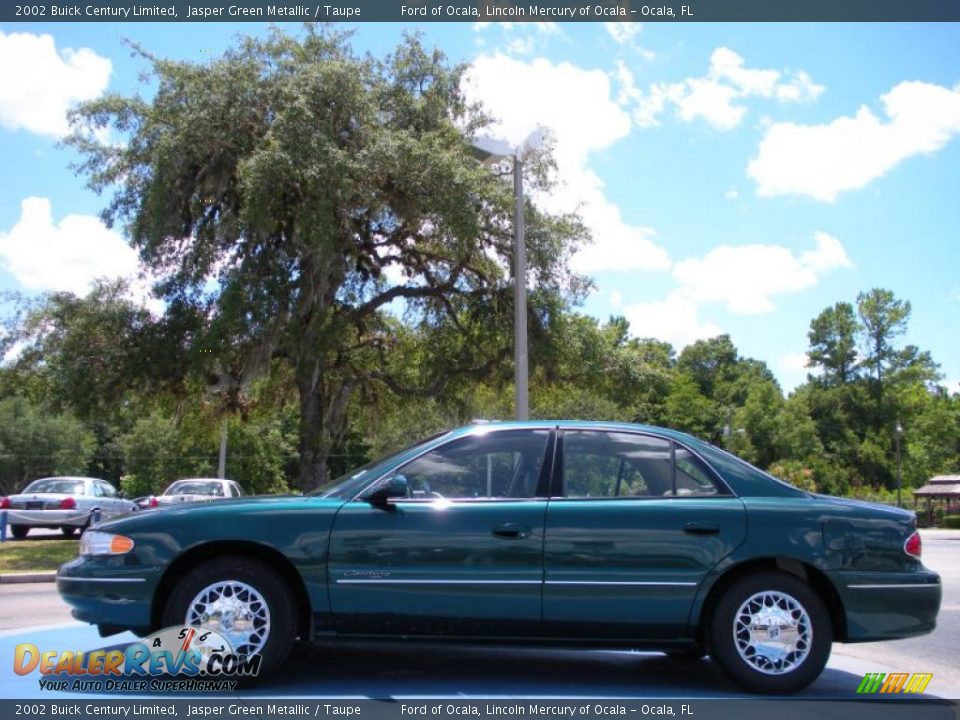 2002 Buick Century Limited Jasper Green Metallic / Taupe Photo #2