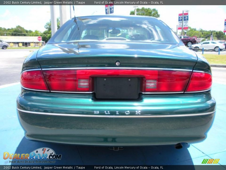 2002 Buick Century Limited Jasper Green Metallic / Taupe Photo #4