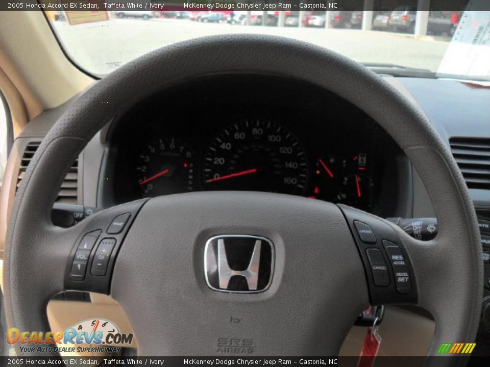 2005 Honda Accord EX Sedan Taffeta White / Ivory Photo #11