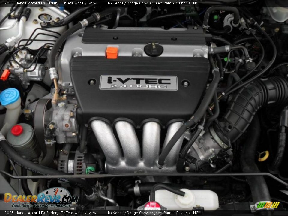 2005 Honda Accord EX Sedan Taffeta White / Ivory Photo #24