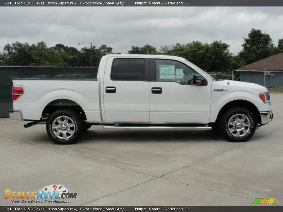 2011 Ford F150 Texas Edition SuperCrew Oxford White / Steel Gray Photo #2